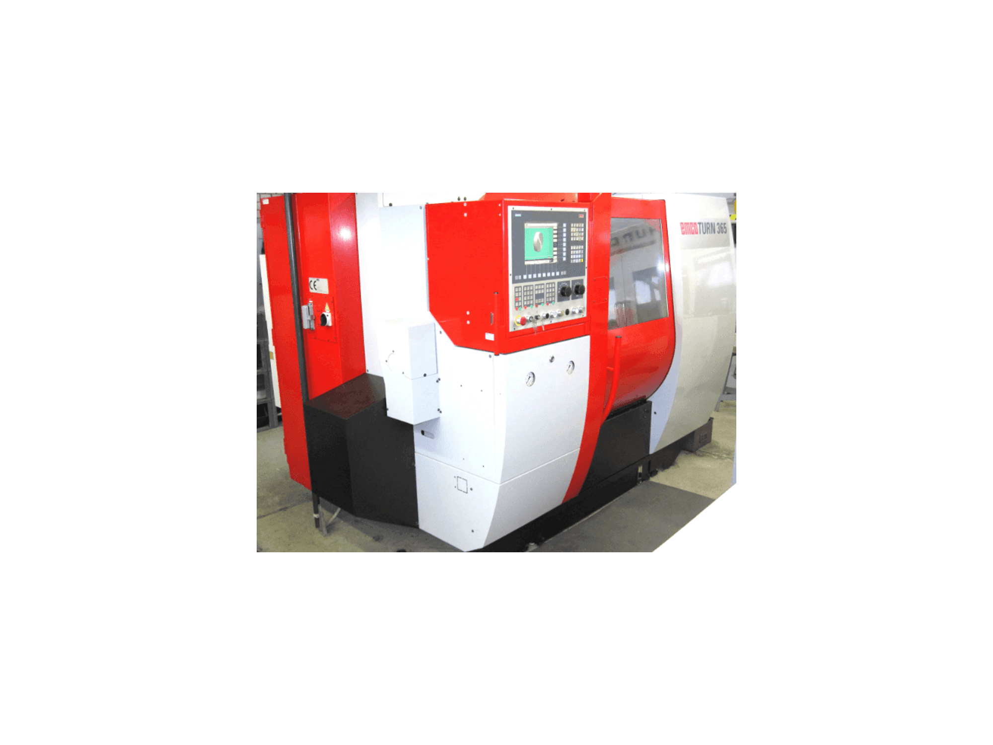 Čelní pohled na EMCO turn 365 tcmy stroj