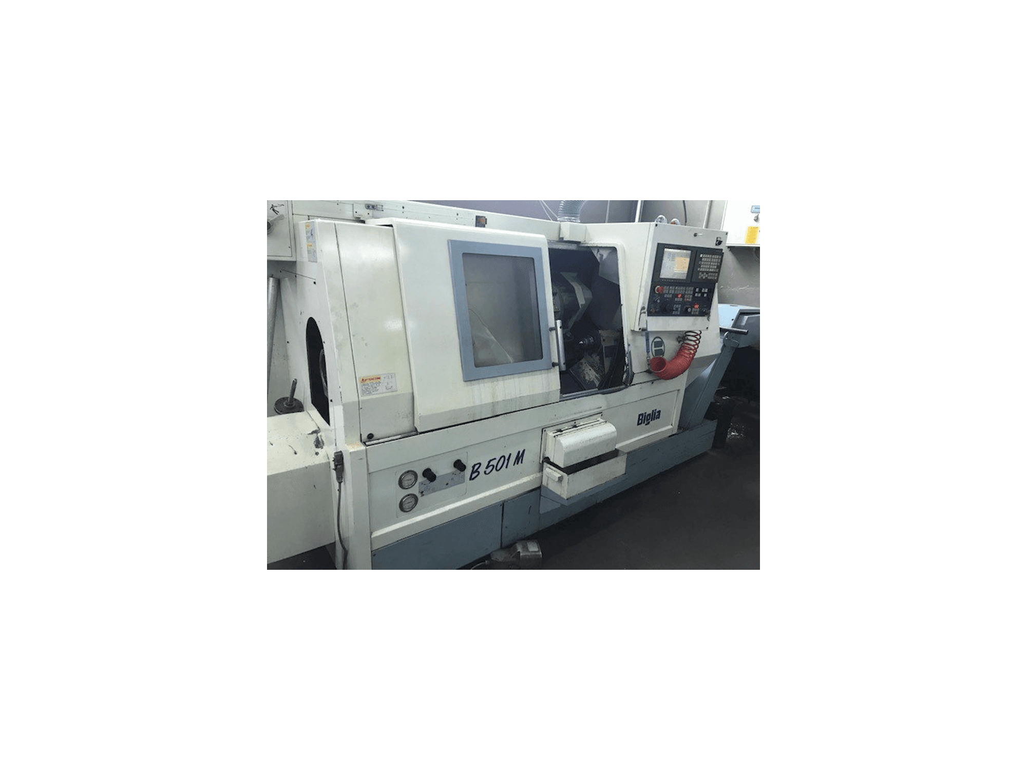 Čelní pohled na Biglia B501 stroj