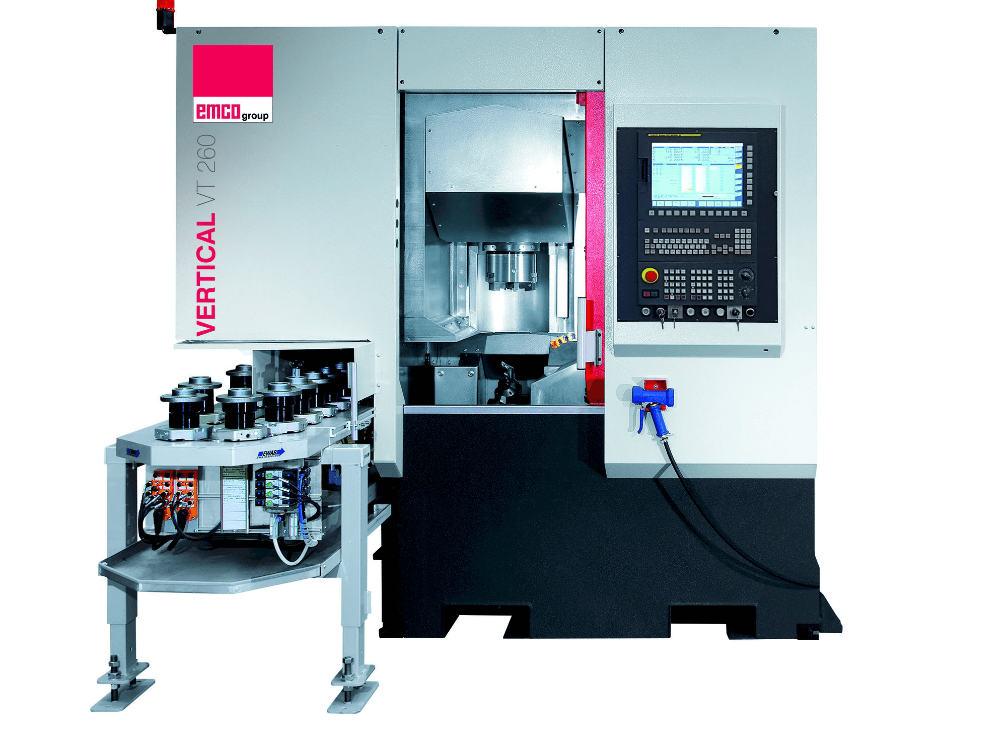 Čelní pohled na EMCO VT260 MY stroj
