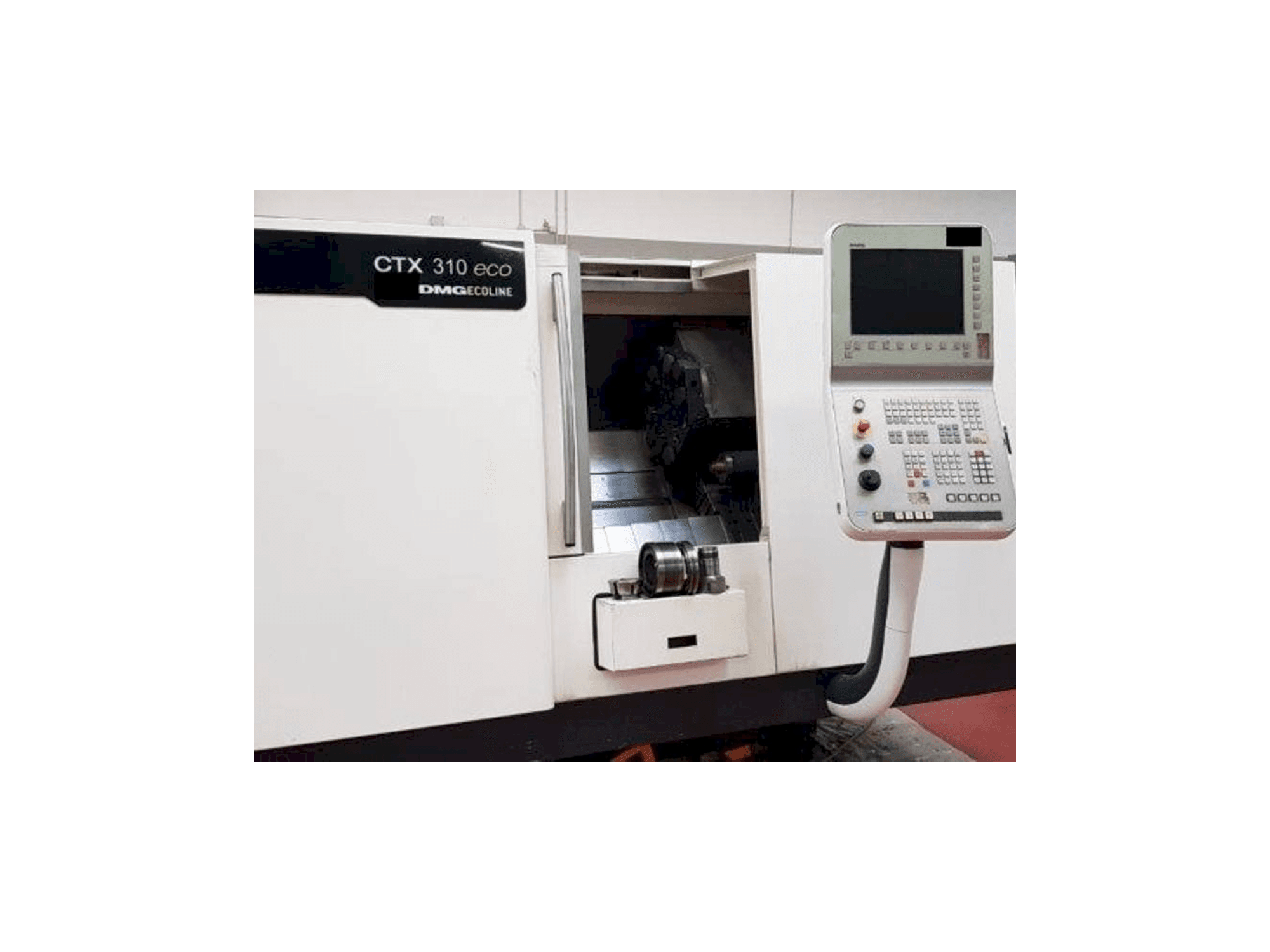 Čelní pohled na DMG GILDEMEISTER CTX 310 V3 Eco stroj