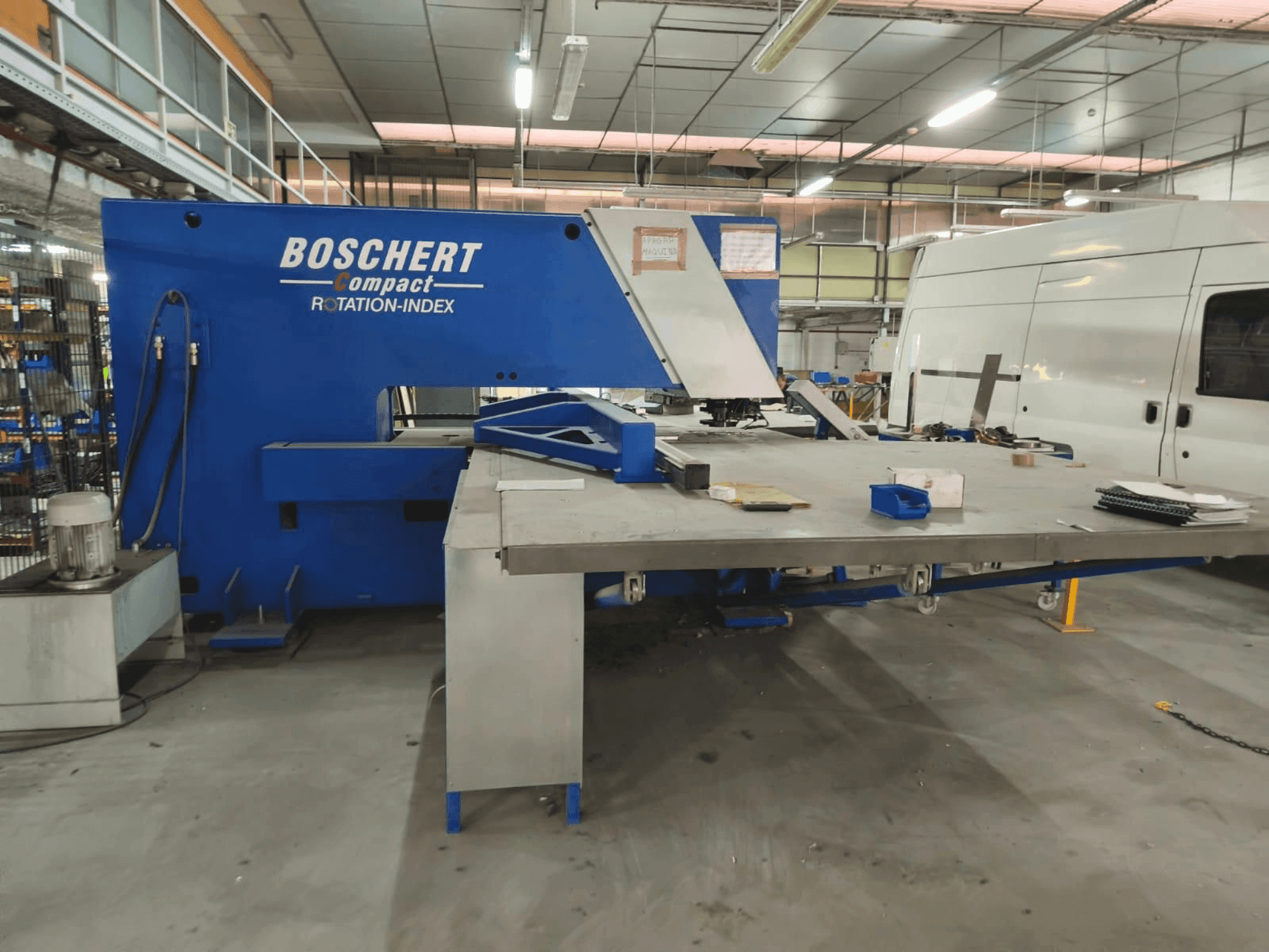 Čelní pohled na BOSCHERT Compact 1250 Rota stroj