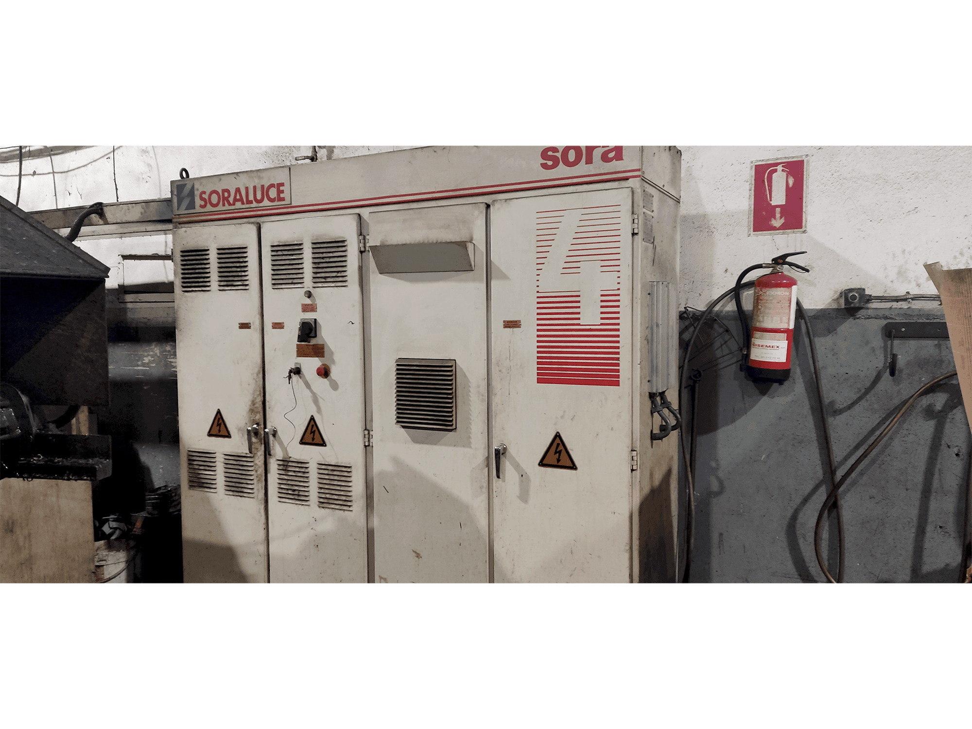 Čelní pohled na Soraluce SORA 4 stroj