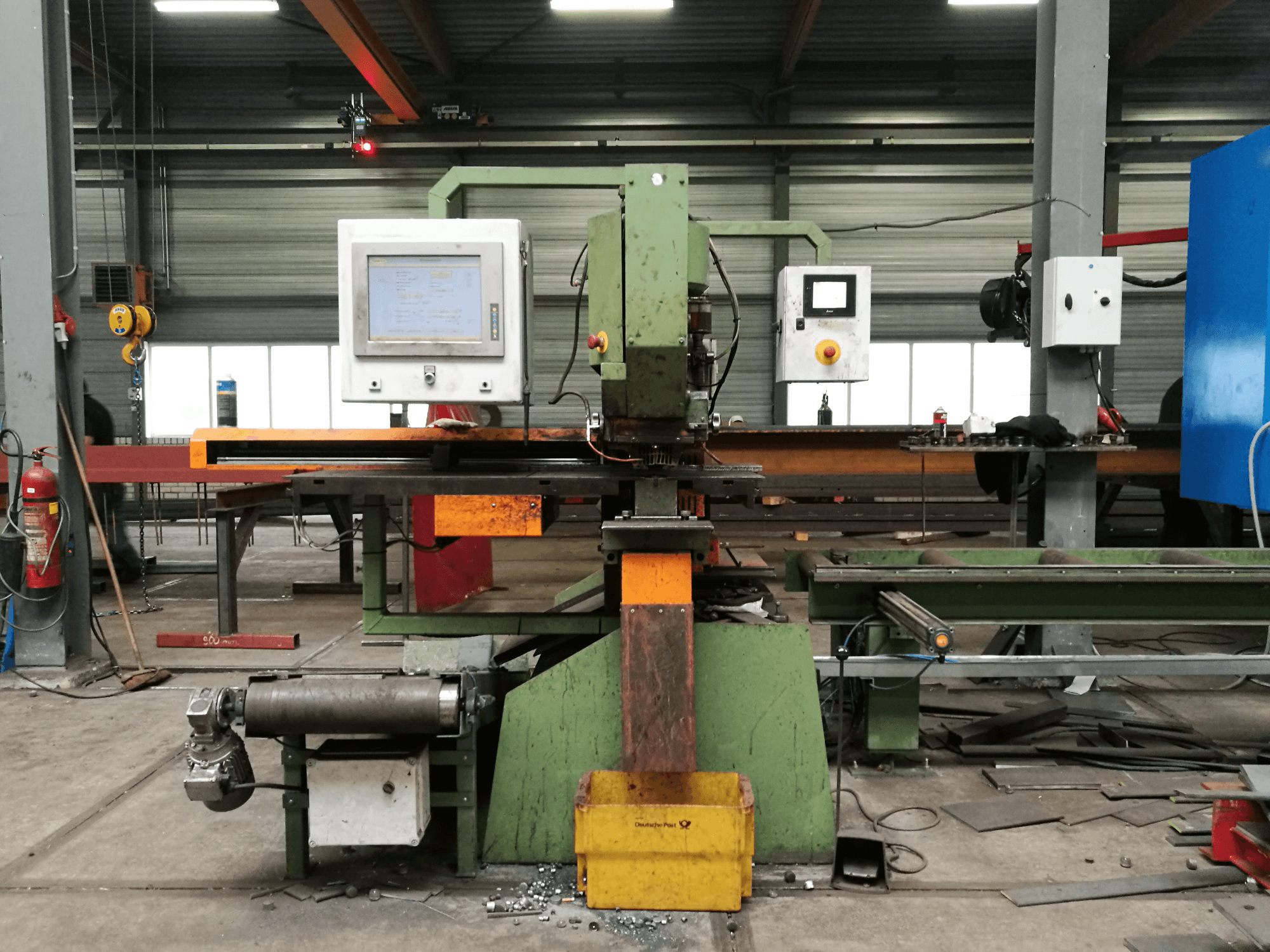 Čelní pohled na Peddinghaus Peddimax No. 1 stroj