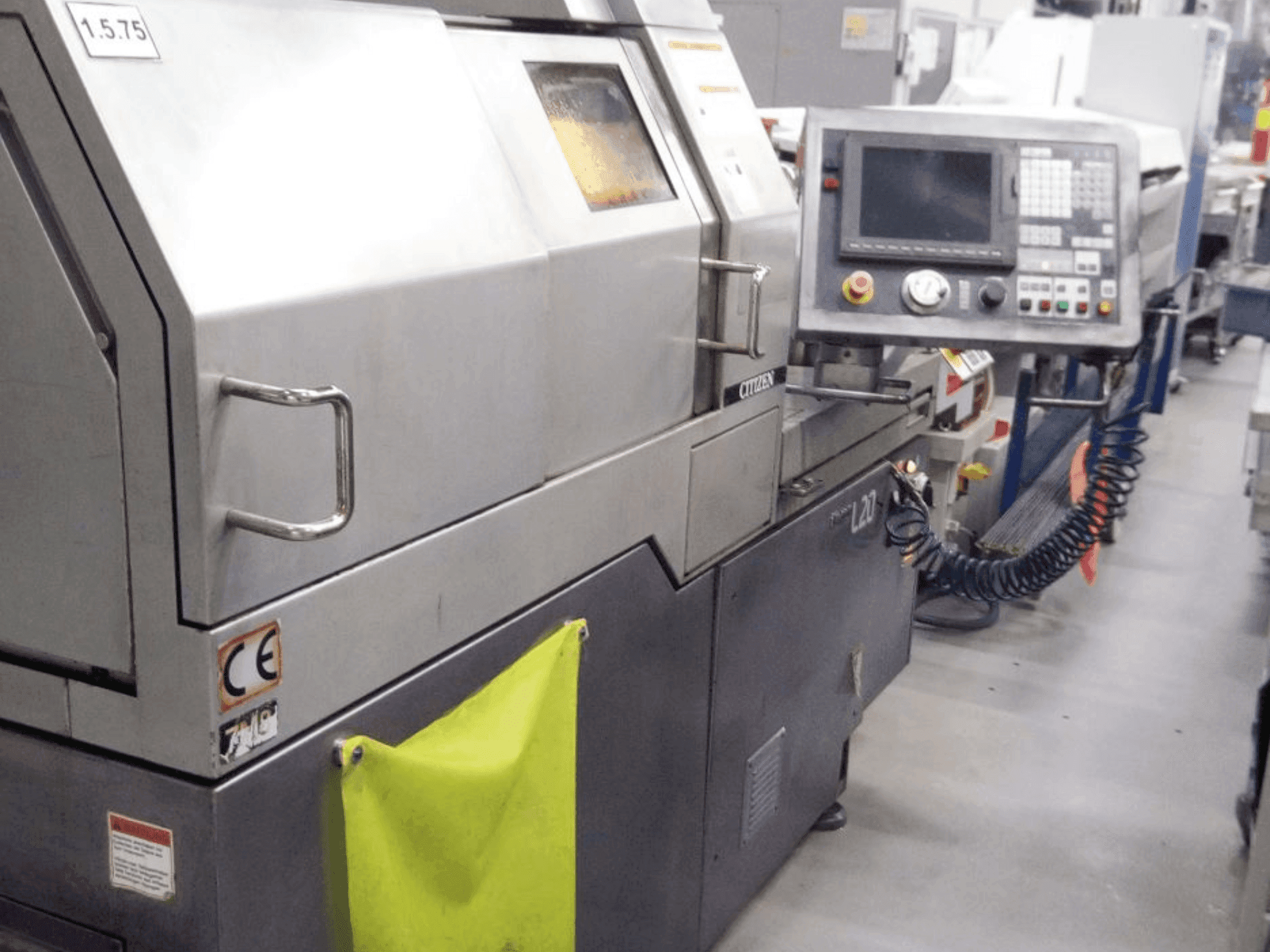 Čelní pohled na Citizen L720-Vlll stroj