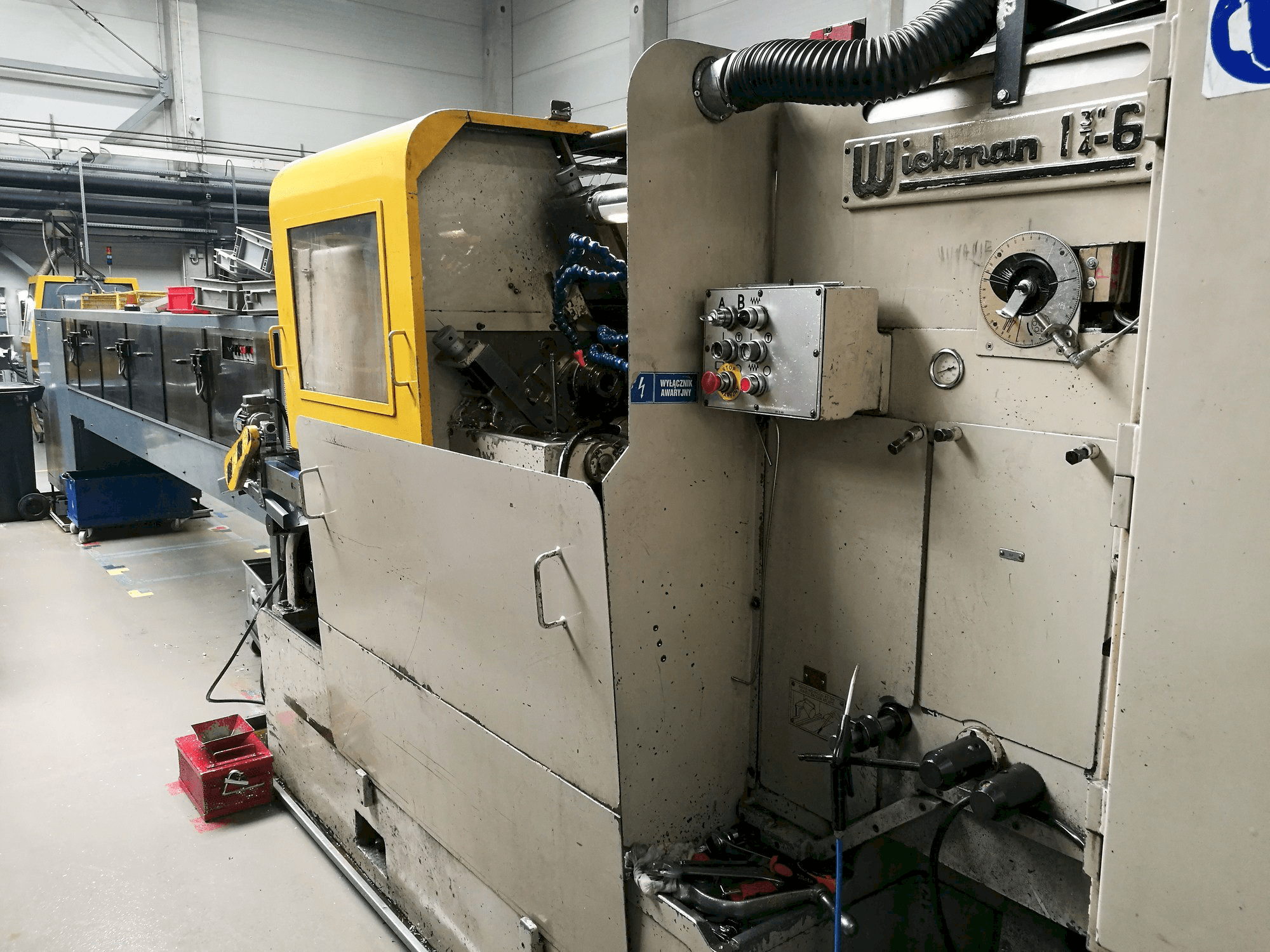 Čelní pohled na Wickman 1 3/4"-6 stroj