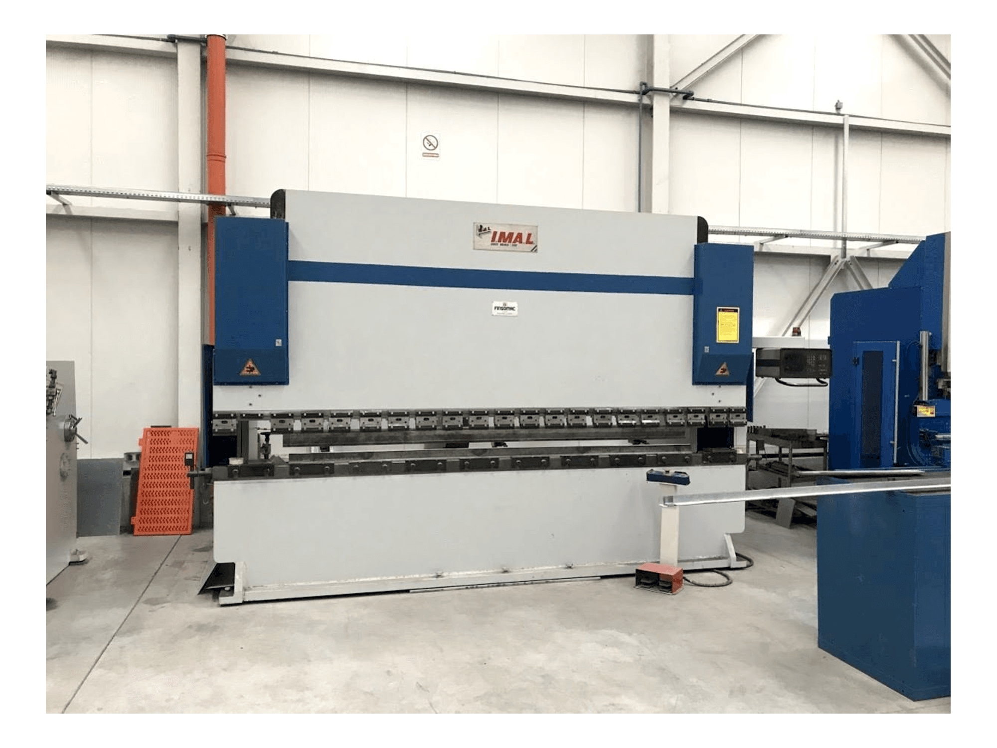 Čelní pohled na I.MA.L. E3A stroj